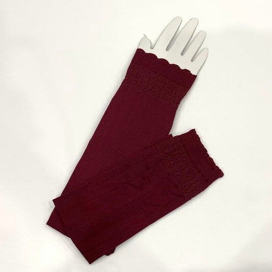 Burgundy Pull On Sleeves