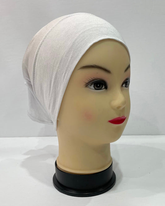 White Cotton Jersey Tube Undercap