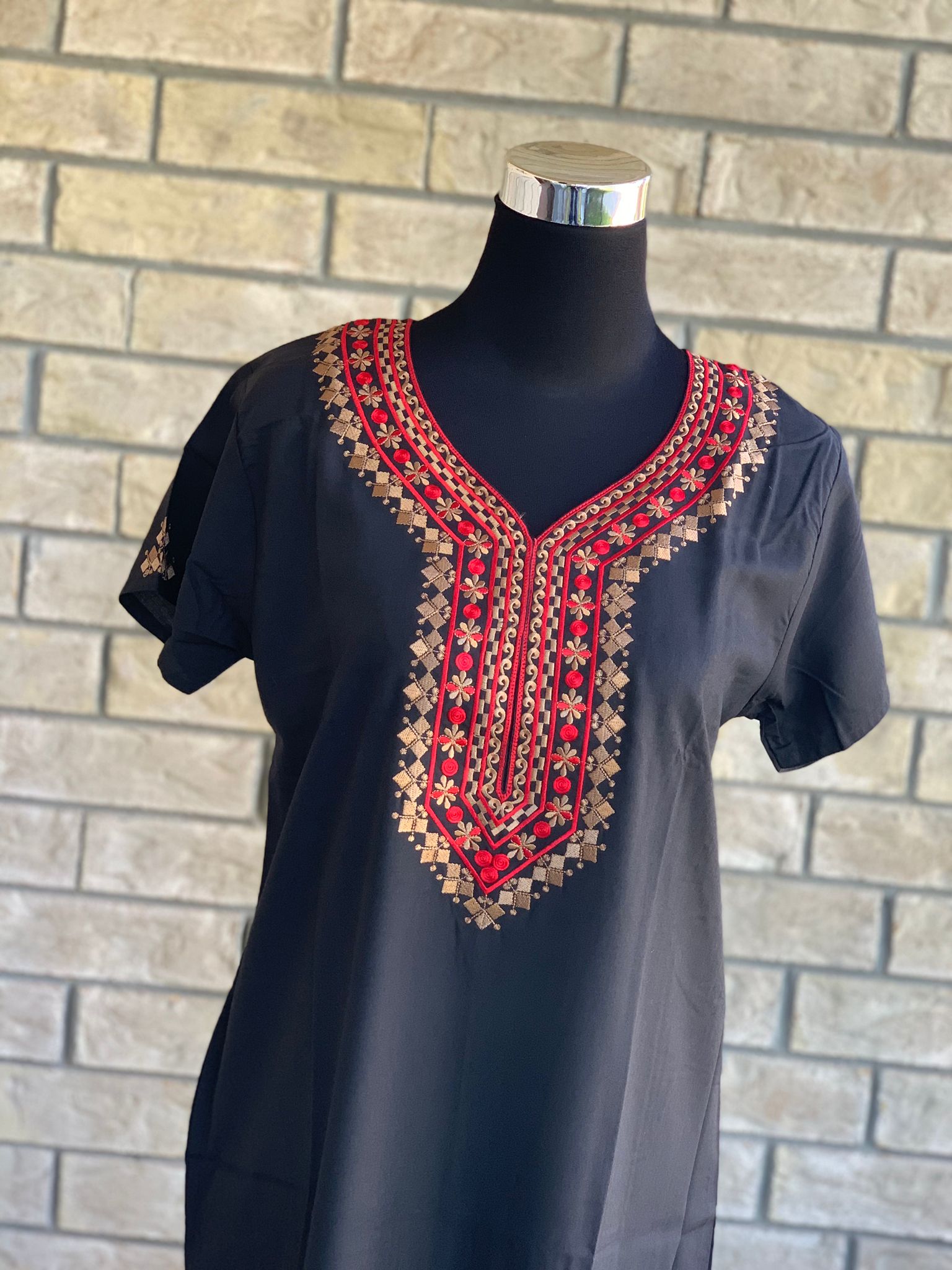 Comfy, breathable, stylish. The lounge wear that you need in your closet. Made with premium fabric, and embroidery on the front.  Material: Premium Cotton  Size chart provided (in inches)  Collection: Safiya Collection 2023  Colour may look different due to screen resolution.