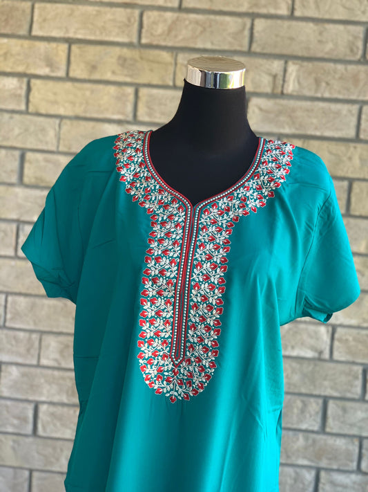 Zulekha Kaftan Teal