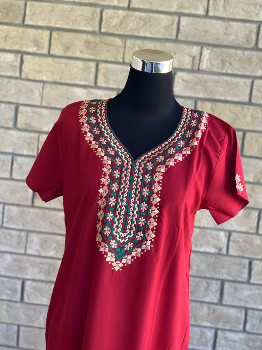 Comfy, breathable, stylish. The lounge wear that you need in your closet. Made with premium fabric, and embroidery on the front.  Material: Premium Cotton  Size chart provided (in inches)  Collection: Safiya Collection 2023  Colour may look different due to screen resolution.