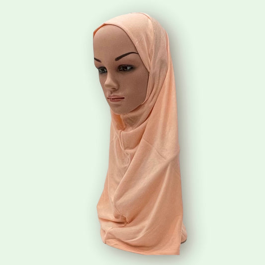 Bright Peach Kids Hijab