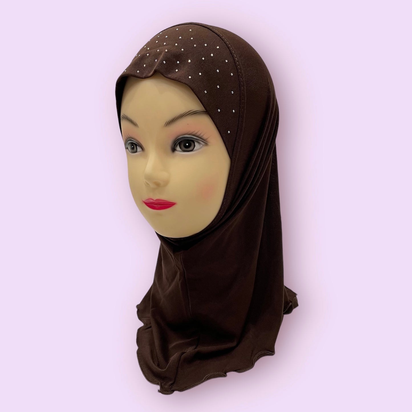 Expresso Stonework Kids Hijab Small